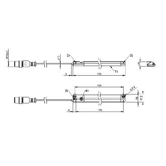 Système de mesure de position magnétique 128mm, IO-Link - BMP 01-ZLZPP21A-0128-00-P00,5-S4 (BMP000Z)-Lire la description