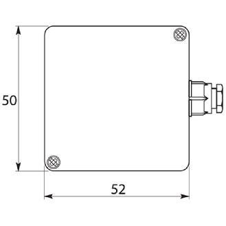 Sonde Pt100 d'ambiance -50..80°C boitier 50x52x35mm IP66 - SAEE-Lire la description