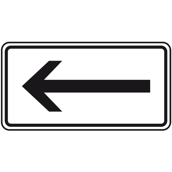 Schild Pfeil linksweisend, Aluminium Typ 0, reflektierend, 420x231mm, DIN 67520 Schild Pfeil linksweisend, Aluminium Typ 0, reflektierend, 420x231mm, DIN 67520-Beschreibung lesen