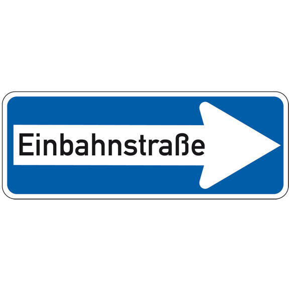 Verkehrszeichen Einbahnstraße, rechts, Nr.220-20, Aluminium RA1, reflektierend, 800x300mm, DIN 67520, nach StVO Verkehrszeichen Einbahnstraße, rechts, Nr.220-20, Aluminium RA1, reflektierend, 800x300mm, DIN 67520, nach StVO-Beschreibung lesen