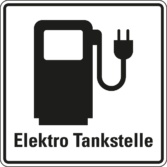 Hinweisschild Elektro Tankstelle aus reflektierendem Aluminium 600x600mm Hinweisschild Elektro Tankstelle aus reflektierendem Aluminium 600x600mm-Beschreibung lesen