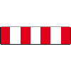 Verkehrszeichen Höhenleitmal, VKZ-Nr.600.30, ES, Wandmontage, Alu RA1, reflektierend, 800x100mm Verkehrszeichen Höhenleitmal, VKZ-Nr.600.30, ES, Wandmontage, Alu RA1, reflektierend, 800x100mm