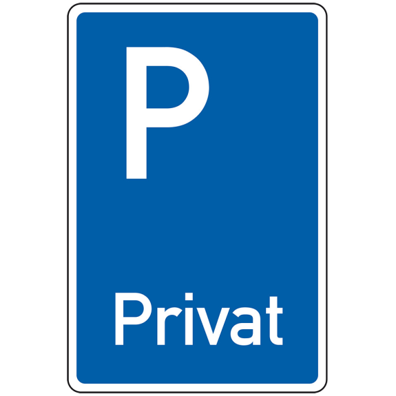 Parkplatzschild Privat, spitze Ecken, Kunststoff, 250x400mm Parkplatzschild Privat, spitze Ecken, Kunststoff, 250x400mm-Beschreibung lesen