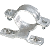 Rohrschelle R48, feuerverzinkter Stahl, für Ø 48mm, Lochabstand 70mm Rohrschelle R48, feuerverzinkter Stahl, für Ø 48mm, Lochabstand 70mm