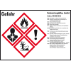 GHS-Etikett Solvent naphtha, leicht, GefStoffV/GHS/CLP, Folie, 105x74mm, 8/Bogen