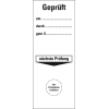 Grundetikett Geprüft am,durch,gemäß § - nächste Prüfung,Folie,100x40mm,40/Heft