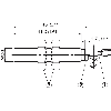 DPI M08 NPN NO P2mm noyé IO-Link 45(41)mm Inox V2A +100°C / C2m PUR - IMB08-02BNSVU2S