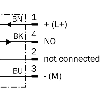 DPI M08 PNP P2mm noyé 52(34)mm Laiton 10-30Vdc / M08 4P+C2m - IME08-02BPSZR2S-Lire la description