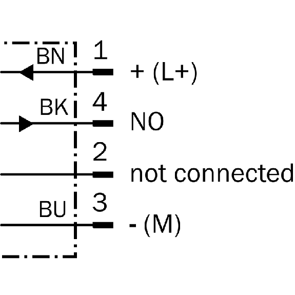 DPI M08 PNP P2mm noyé 52(34)mm Laiton 10-30Vdc / M08 4P+C2m - IME08-02BPSZR2S-Lire la description