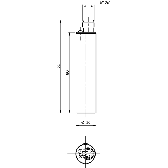 DPC D20 PNP NO+NF P10mm noyé 80mm Inox 10-30Vdc M12 4P - CE1/0P-1E-Lire la description