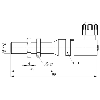 DPI M12 PNP NO+NF P2mm noyé 62(45)mm Laiton 10-30Vdc / Connect. K - SI12-C2 PNP NO+NC K