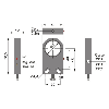 DPI Annulaire Ø=30mm PNP NO+NF 41x70.5x12mm 10-30Vdc / Câble 2m PVC - SIA30-CE PNP NO+NC R