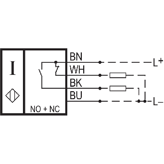 DPI M30 PNP NO+NF P15mm non noyé 10-60Vdc +110°C / Câble 2m - IFL15-30L-11TP-1766-Lire la description