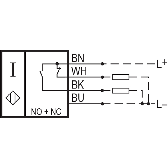 DPI M30 PNP NO+NF P15mm non noyé 10-60Vdc +110°C / Câble 2m - IFL15-30L-11TP-1766-Lire la description
