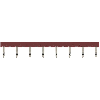 Pontage pour PYF-PU: Barrette au pas de 15.5mm, 8 pôles, rouge - PYDN-15.5-080R Pontage pour PYF-PU: Barrette au pas de 15.5mm, 8 pôles, rouge - PYDN-15.5-080R