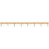 Pontage pour PYF-PU: Barrette au pas de 31.0mm, 8 pôles, jaune - PYDN-31.0-080Y