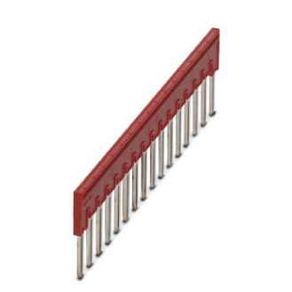 Pont enfichable, pas: 8,2 mm, nombre de pôles: 16, coloris: rouge - FBSR 16-8-Lire la description