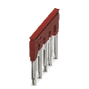 Pont enfichable, pas : 10,2 mm, nombre de pôles : 5, coloris : rouge - FBS 5-10