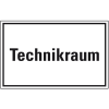 Hinweisschild Technikraum, Kunststoff, 300x200mm Hinweisschild Technikraum, Kunststoff, 300x200mm