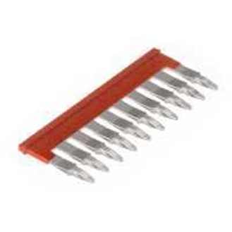 Barettes de connexion isolées pour relais G2RV, 10 pôles, rouge - P2RVM-100R-Lire la description