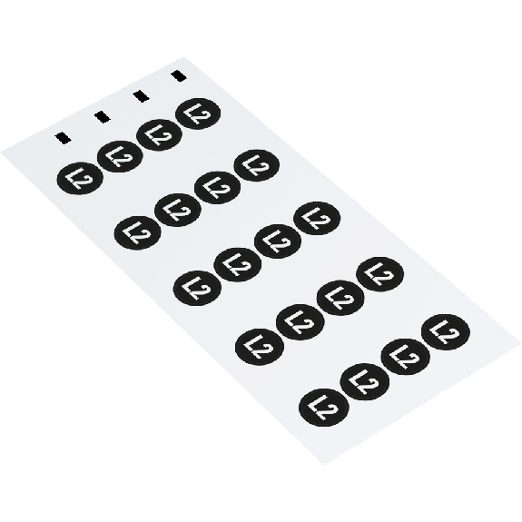Leiterkennzeichen Wechselstromnetz L2, RoHS konform, Folie, Ø 25mm, 7/Bogen, DIN EN 60445 / IEC 60417 Leiterkennzeichen Wechselstromnetz L2, RoHS konform, Folie, Ø 25mm, 7/Bogen, DIN EN 60445 / IEC 60417-Beschreibung lesen