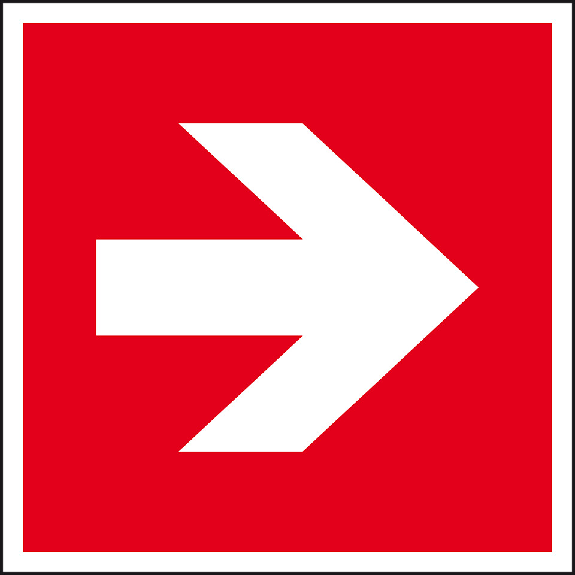 Brandschutzzeichen Richtungsangabe, Kunststoff, 200x200mm, ASR A1.3, DIN EN ISO 3864 Brandschutzzeichen Richtungsangabe, Kunststoff, 200x200mm, ASR A1.3, DIN EN ISO 3864-Beschreibung lesen