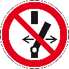 Verbotsschild Schalten verboten, ASR/ISO, Resopal, Ø 100mm Verbotsschild Schalten verboten, ASR/ISO, Resopal, Ø 100mm