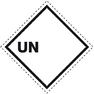 Verpackungskennzeichen UN, zum Beschriften, Haftpapier, permanent, 100x100mm, 1000/Rolle-Beschreibung lesen