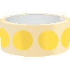 Markierungspunkt, blanko, gelb, Haftpapier, permanent, Ø 25mm, 500/Rolle Markierungspunkt, blanko, gelb, Haftpapier, permanent, Ø 25mm, 500/Rolle