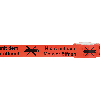 Warnband Nicht mit d.Messer öffnen, rot/schwarz, Polypropylen, 50mmx66m, 6 Rollen/VE