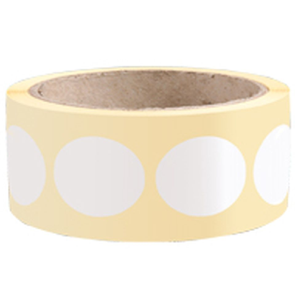 Markierungspunkt, blanko, weiß, Haftpapier, ablösbar, Ø 50mm, 500/Rolle Markierungspunkt, blanko, weiß, Haftpapier, ablösbar, Ø 50mm, 500/Rolle-Beschreibung lesen