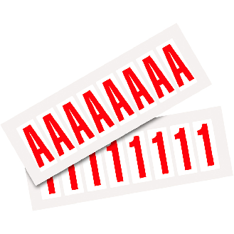 Pfeil, weiß/rot, Folie, Schrifthöhe 50mm, 22x57mm, 160 Stück/VE-Beschreibung lesen