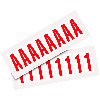 Pfeil, weiß/rot, Folie, Schrifthöhe 50mm, 22x57mm, 160 Stück/VE
