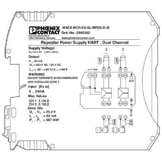 Isolateur/alimentation Ex i, 2 canaux - MACX MCR-EX-SL-RPSS-2I-2I-Lire la description