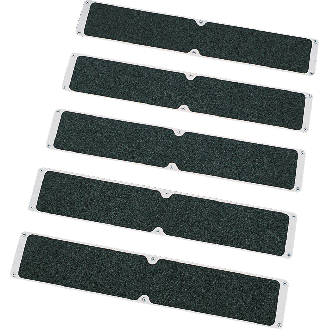 Platte, mit 3M Safety-Walk-Antirutschbelag, schwarz, Aluminium, 635x114mm, Rutschhemmung R13, ASR A1.5-Beschreibung lesen