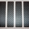 m2-Antirutschbelag Formteil f. strukturierte Flächen, R13, schwarz, 150x610mm, 10/VE, ASR A1.5