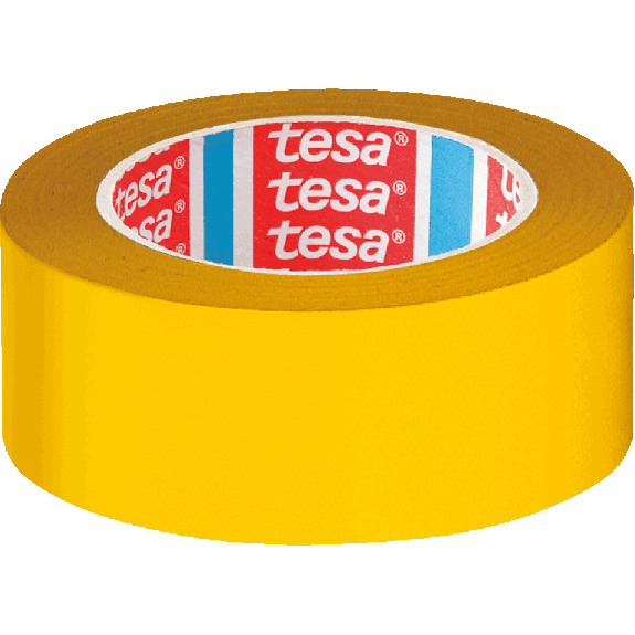 tesa Bodenmarkierungsband 4169, gelb (ca. RAL 1003), 50mm, 33m/Rolle-Beschreibung lesen