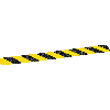 m2-Trittschutz-Warnmarkierung, R13, gelb/schwarz schraffiert, 50x650mm, ASR A1.5