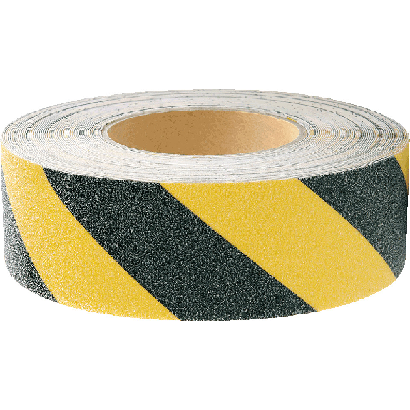 Antirutsch-Warnmarkierung, R13, schwarz/gelb, selbstklebend, 50mm, 18,3m/RO, ASR A1.5-Beschreibung lesen