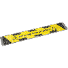 Platte Rutschgefahr, mit 3M Safety-Walk-Antirutschbelag, schwarz/gelb, Aluminium, 114x635mm, R13, ASR A1.5