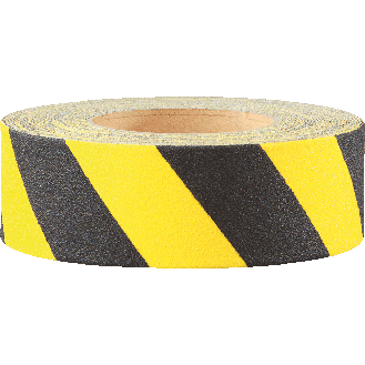 m2-Antirutschbelag für strukturierte Flächen, R13, schwarz/gelb, 50mm, 18,3m/Rolle, ASR A1.5-Beschreibung lesen