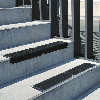 Treppenkantenprofil Extra, mit 3M Safety-WalkAntirutschbelag, schwarz, 1000x120x45mm, ASR A1.5