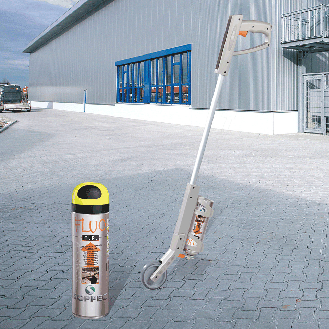 SOPPEC Markierstange, für 500ml Dosen, leicht und handlich, grau-Beschreibung lesen