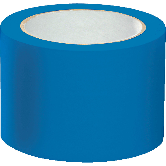 Bodenmarkierungsband Standard, blau, PVC-Folie, 75mm, 33m/Rolle-Leer más
