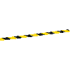 m2-Trittschutz-Warnmarkierung, R13, gelb/schwarz schraffiert, 25x1000mm, ASR A1.5