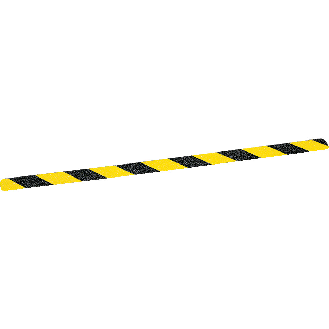 m2-Trittschutz-Warnmarkierung, R13, gelb/schwarz schraffiert, 25x1000mm, ASR A1.5-Beschreibung lesen