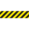 Antirutschbelag gelb/schwarz schraffiert, R10, selbstklebend, 200x800mm, ASR A1.5