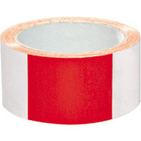 Bodenmarkierungsband Standard, rot/weiß geblockt, PVC-Folie, 50mm, 33m/Rolle-Beschreibung lesen