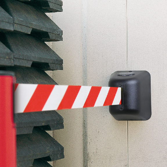 RS-GUIDESYSTEMS Gewebegurt-Wandkassette Outdoor, ABS-Kunststoff, rot/weiß, 5m-Beschreibung lesen