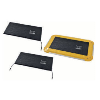 Tapis de sécurité noir avec 2 câbles, dimensions : 1000 x 1500 mm - UMMA-1000-1500-2-Lire la description
